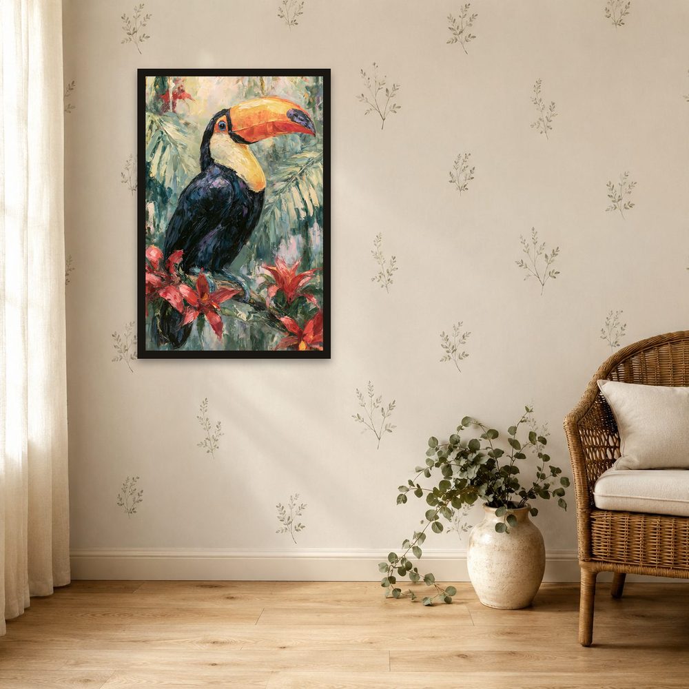 Toco Toucan impasto oil painting wall art by Brunelvi — Ansicht 4