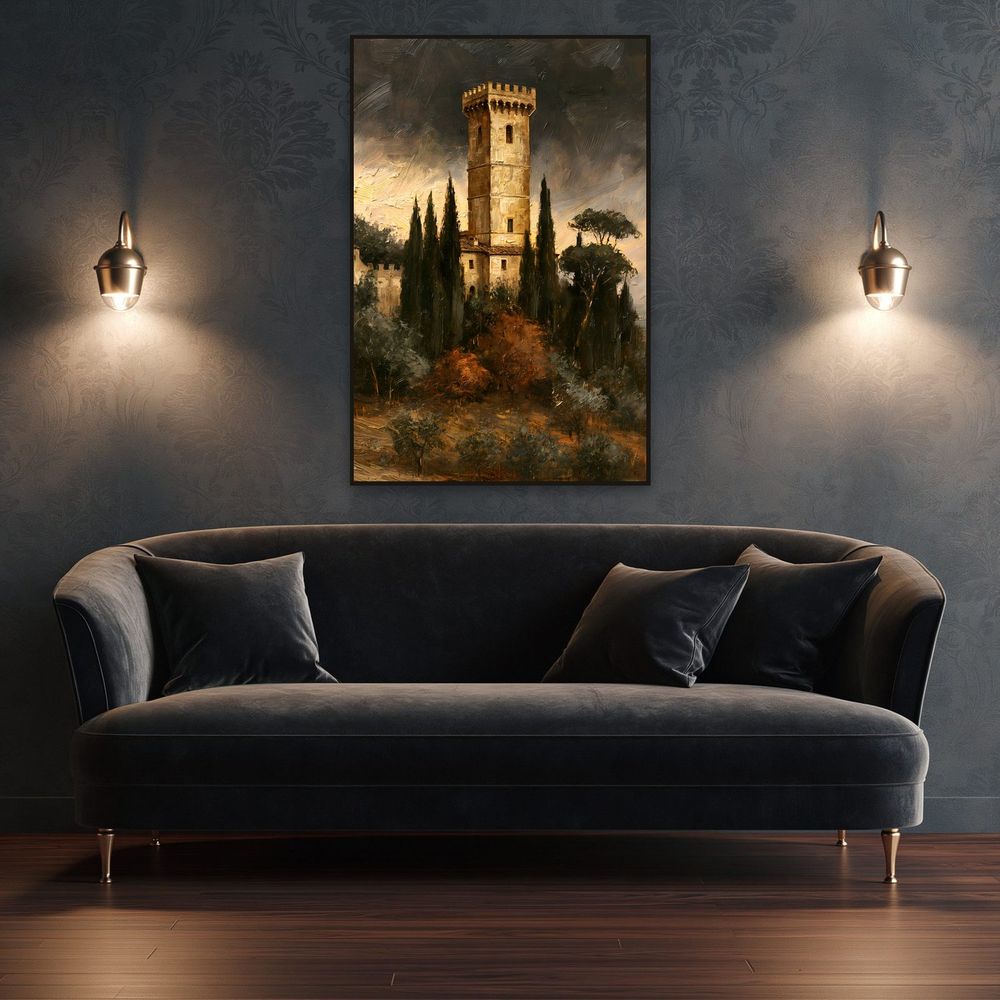 Tuscan Battlement Tower — landscapes wall art print by Brunelvi — view 4