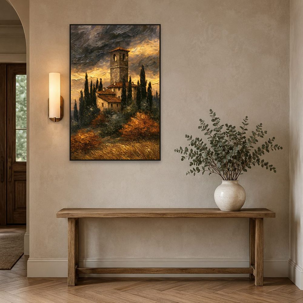 Tuscan Bell Tower — landscapes wall art print by Brunelvi — view 3