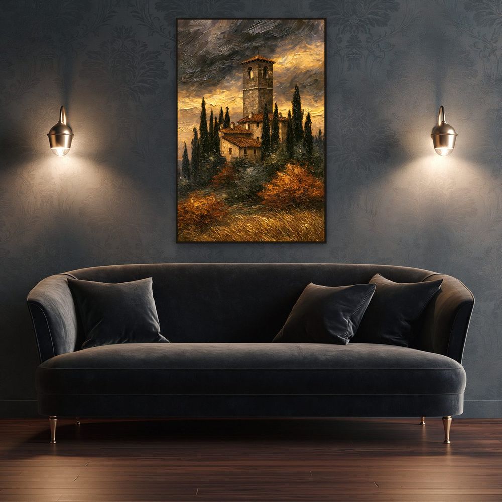 Tuscan Bell Tower — landscapes wall art print by Brunelvi — view 4
