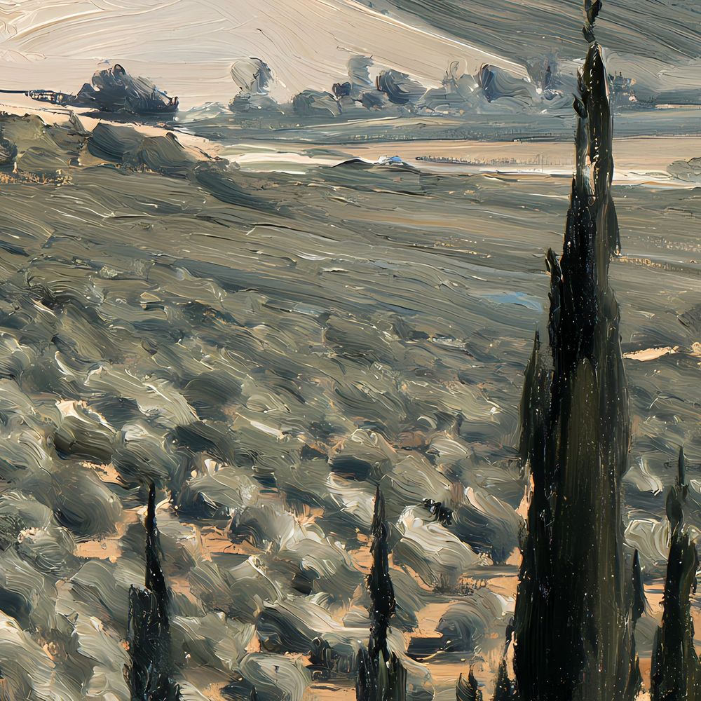 Tuscan Cypress Valley — landscapes wall art print by Brunelvi — view 2