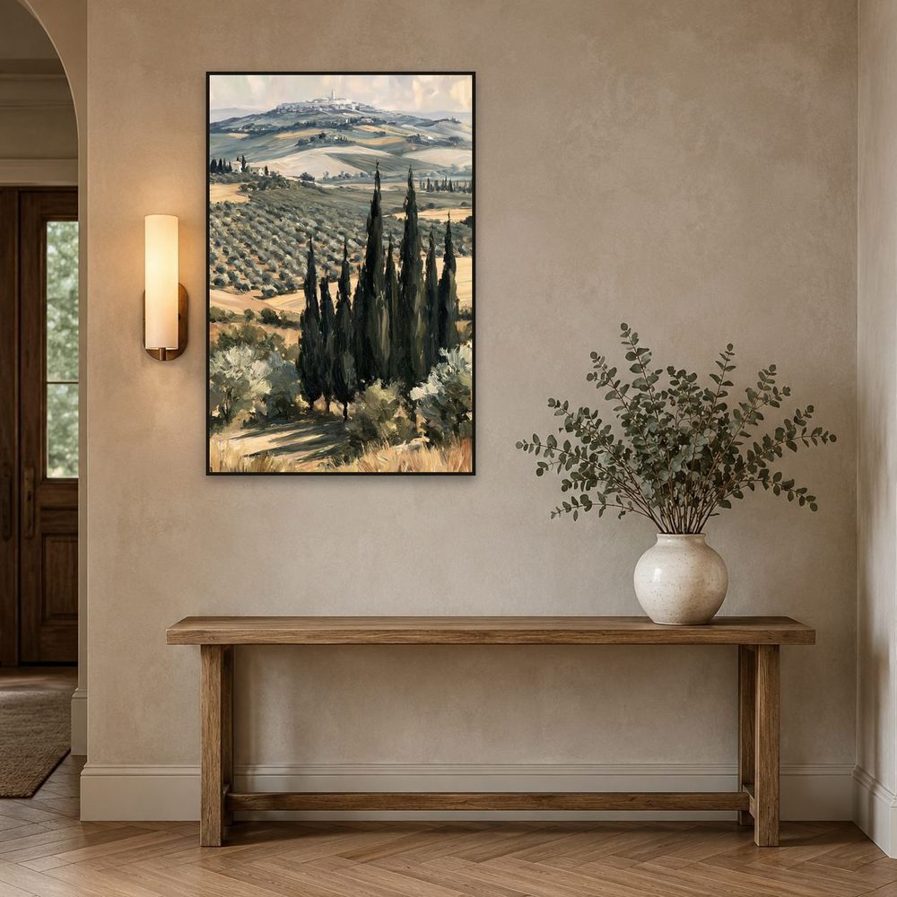 Tuscan Cypress Valley — landscapes wall art print by Brunelvi — view 3