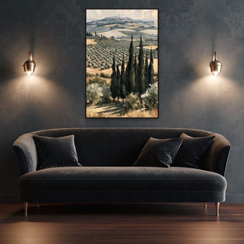 Tuscan Cypress Valley — landscapes wall art print by Brunelvi — view 4