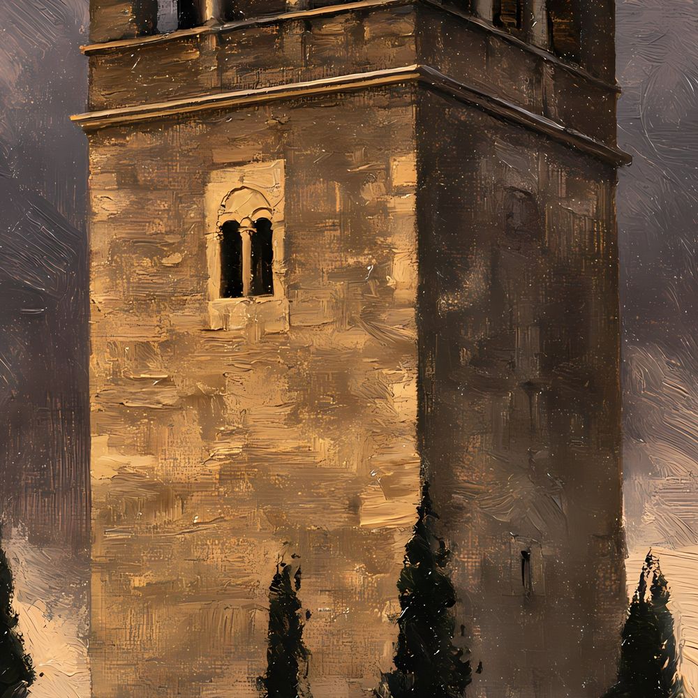 Tuscan Loggia Tower — landscapes wall art print by Brunelvi — view 2