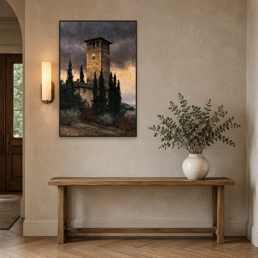 Tuscan Loggia Tower — landscapes wall art print by Brunelvi — view 3