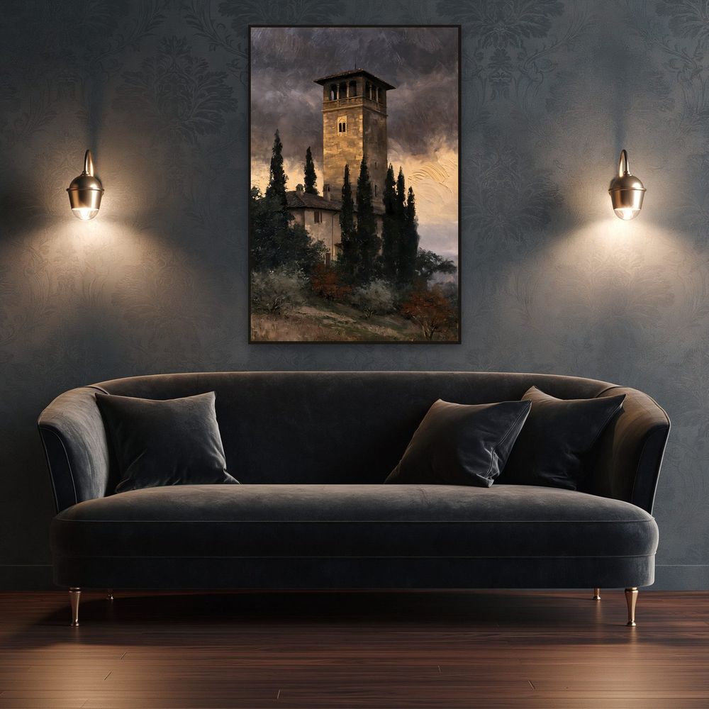 Tuscan Loggia Tower — landscapes wall art print by Brunelvi — view 4