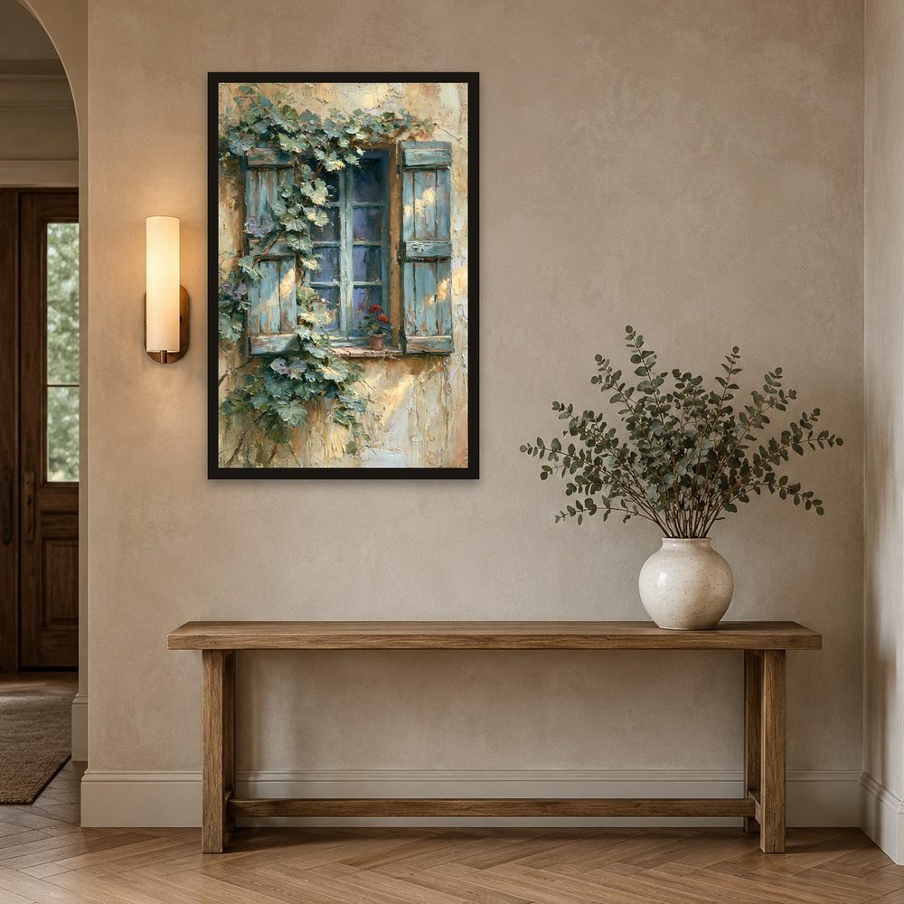 Tuscan Window impasto oil painting wall art by Brunelvi — Ansicht 2