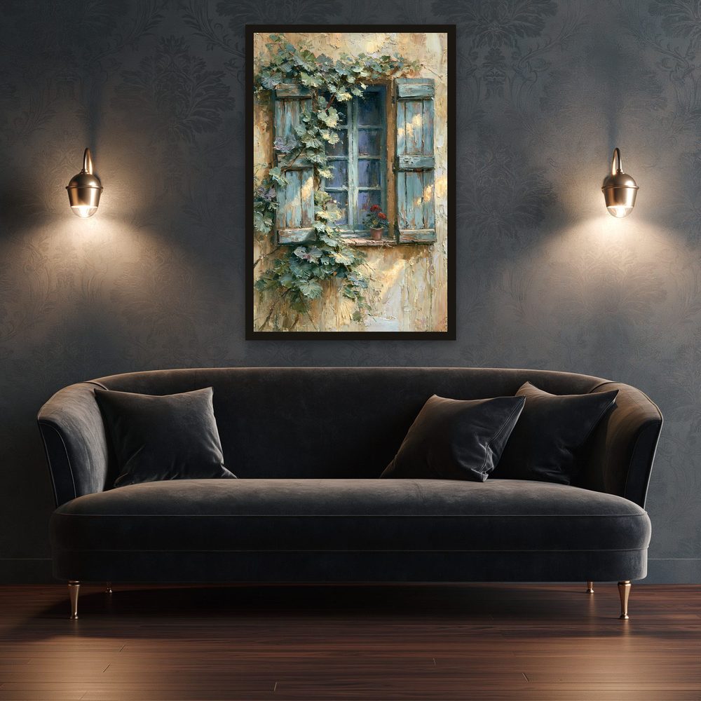 Tuscan Window impasto oil painting wall art by Brunelvi — Ansicht 3