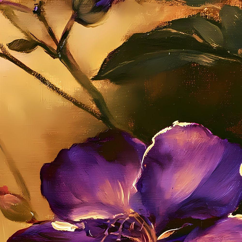 Velvet Purple Tibouchina — florals art print by Brunelvi — view 2
