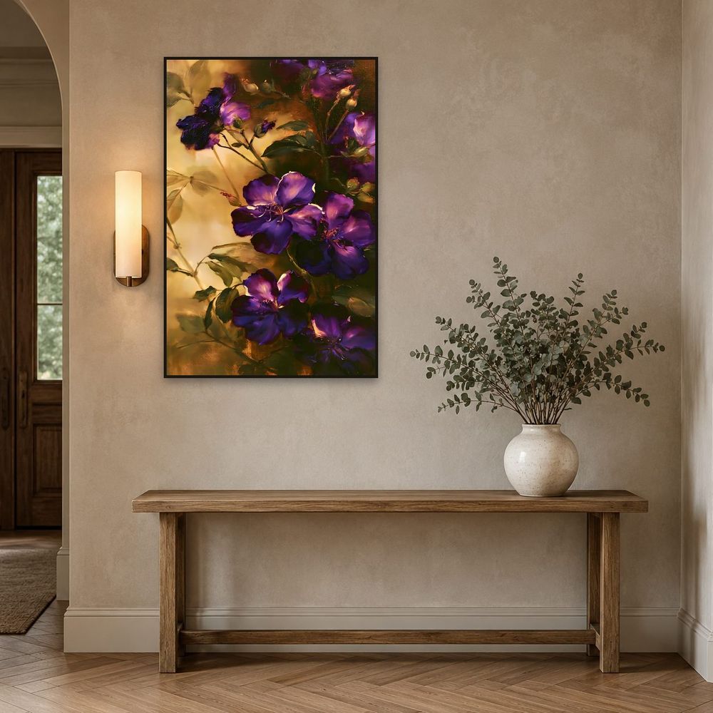 Velvet Purple Tibouchina — florals art print by Brunelvi — view 3