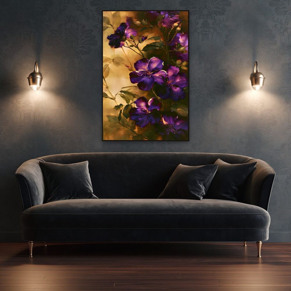 Velvet Purple Tibouchina — florals art print by Brunelvi — view 4