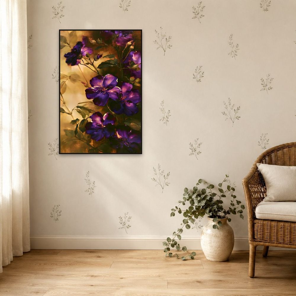 Velvet Purple Tibouchina — florals art print by Brunelvi — view 5