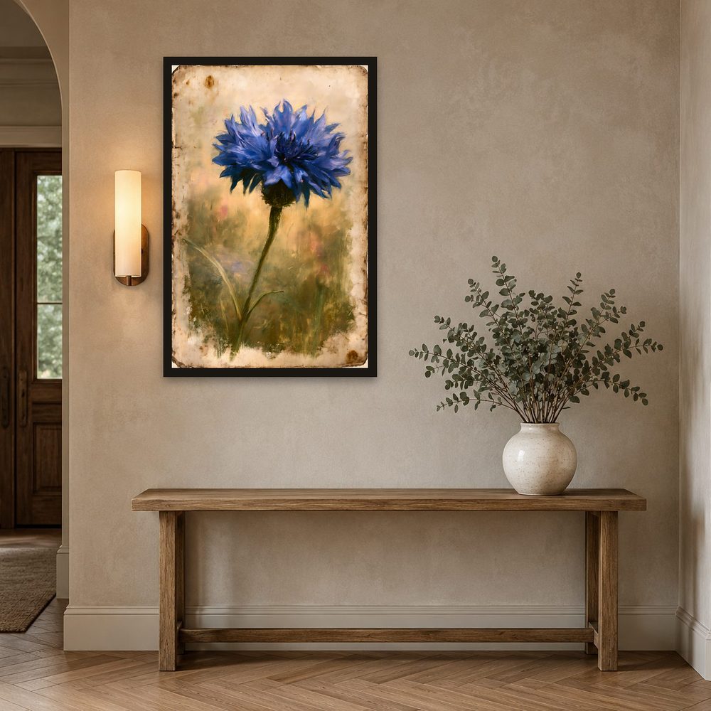 Vintage Cornflower vintage illustration wall art by Brunelvi — Ansicht 2