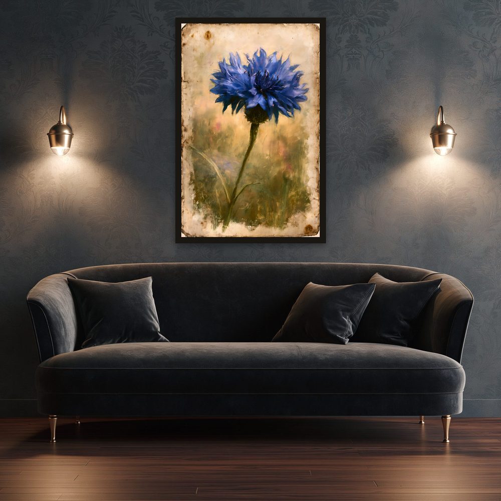 Vintage Cornflower vintage illustration wall art by Brunelvi — Ansicht 3