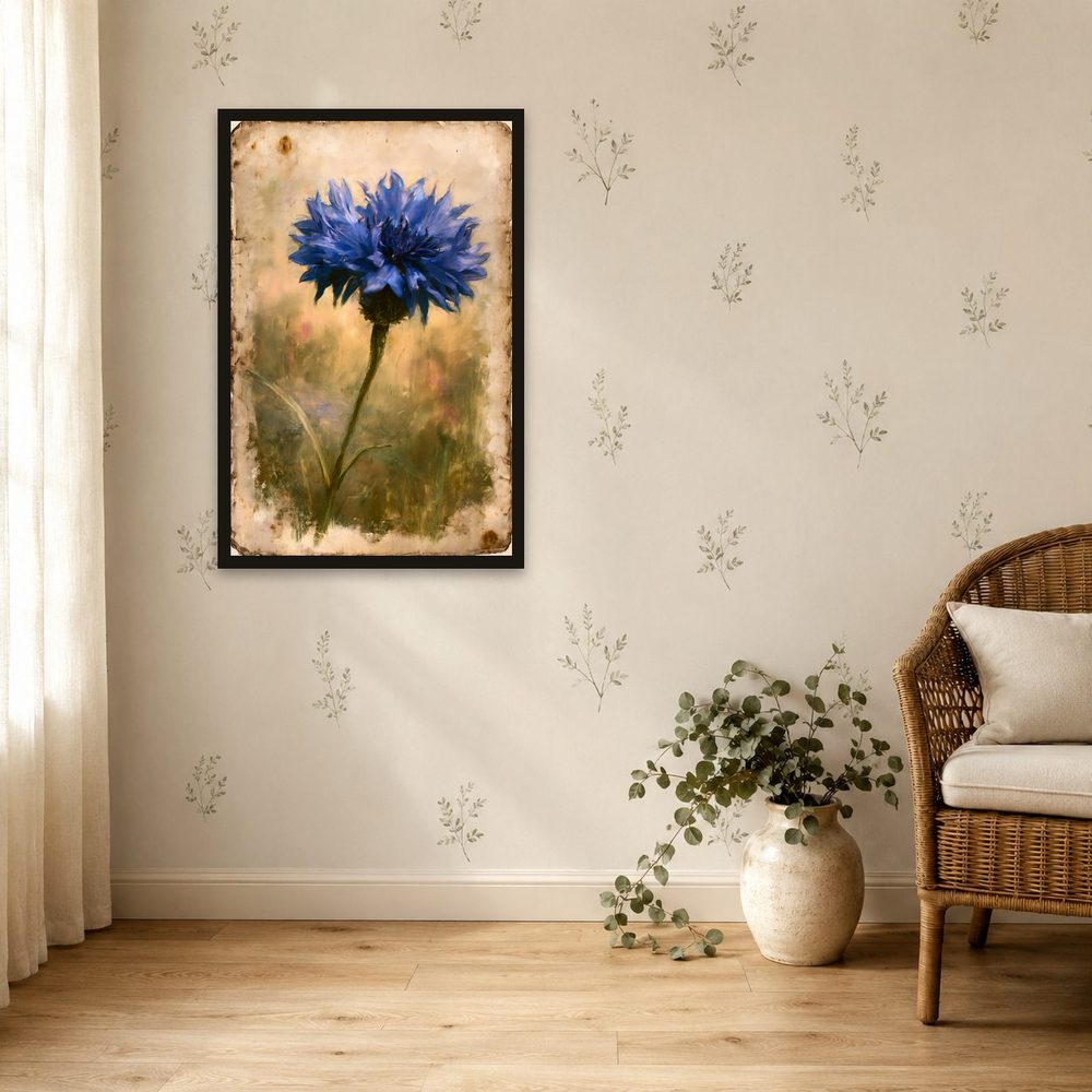 Vintage Cornflower vintage illustration wall art by Brunelvi — Ansicht 4