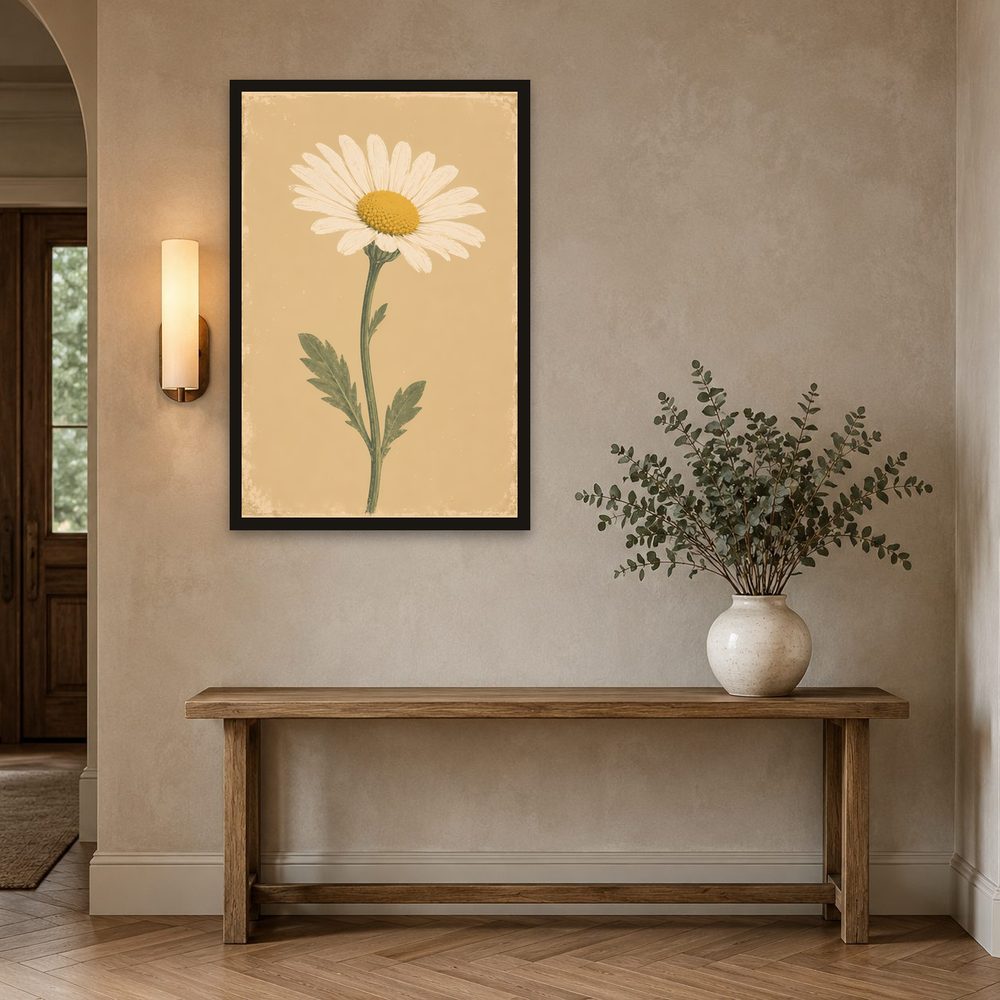 Vintage Daisy vintage illustration wall art by Brunelvi — Ansicht 2