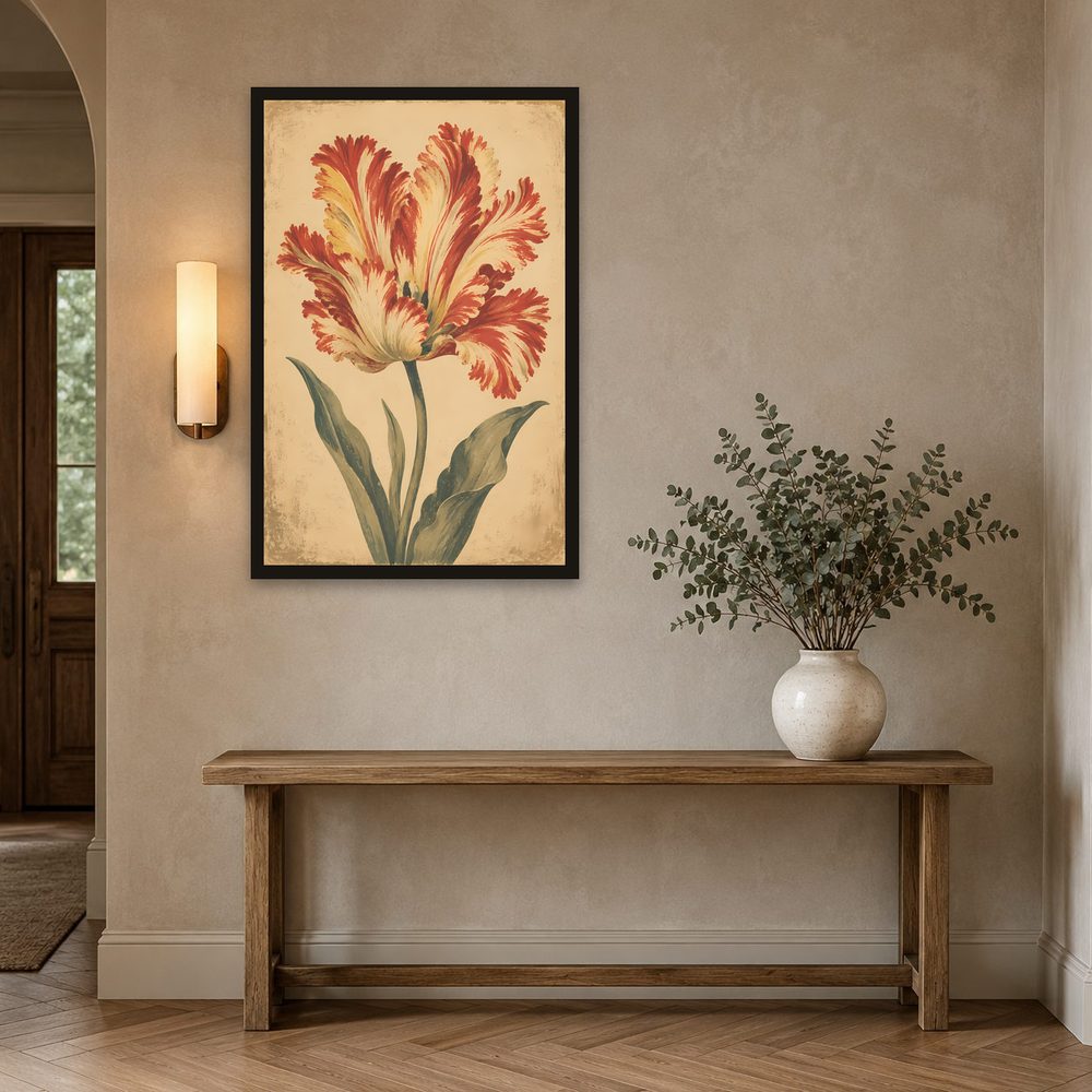 Vintage Tulip vintage illustration wall art by Brunelvi — Ansicht 2