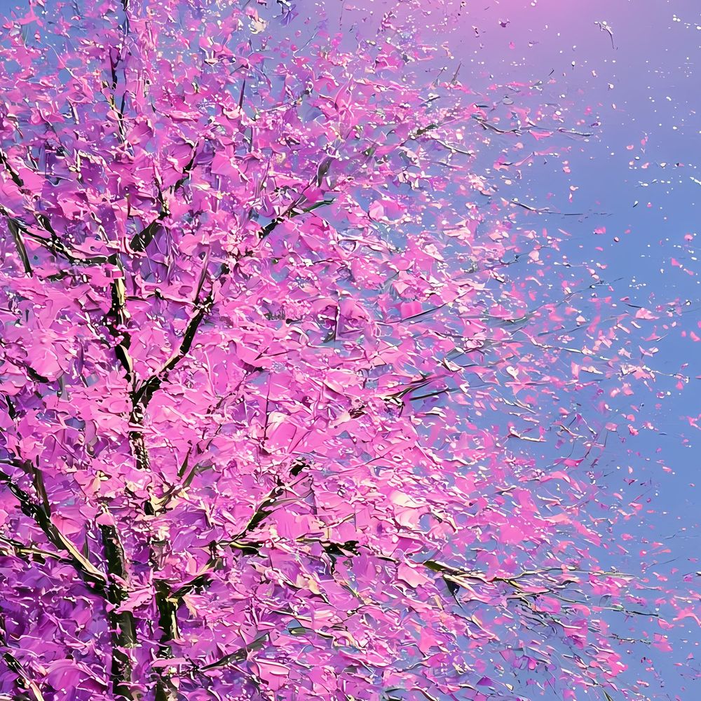 Violet Blossom Canal — landscapes wall art print by Brunelvi — view 2