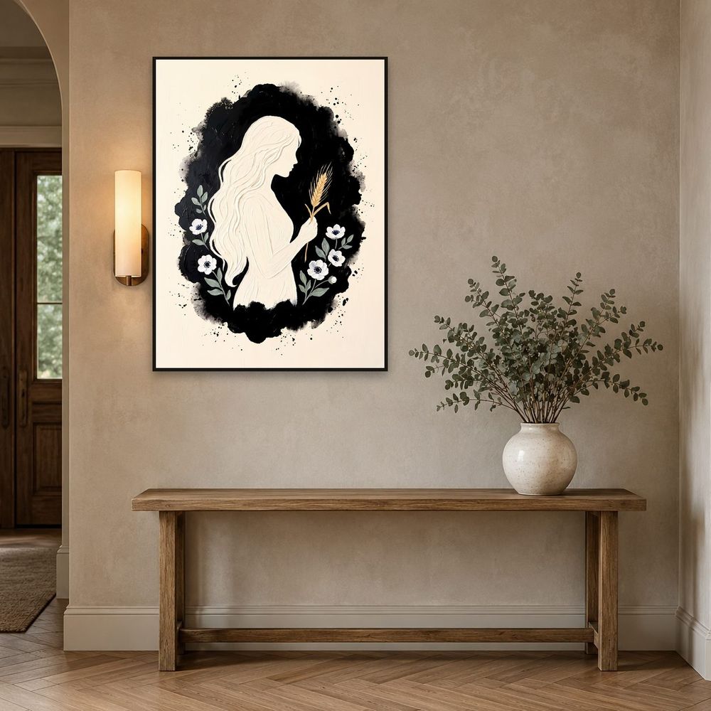 Virgo Maiden Zodiac — zodiac wall art print by Brunelvi — view 3