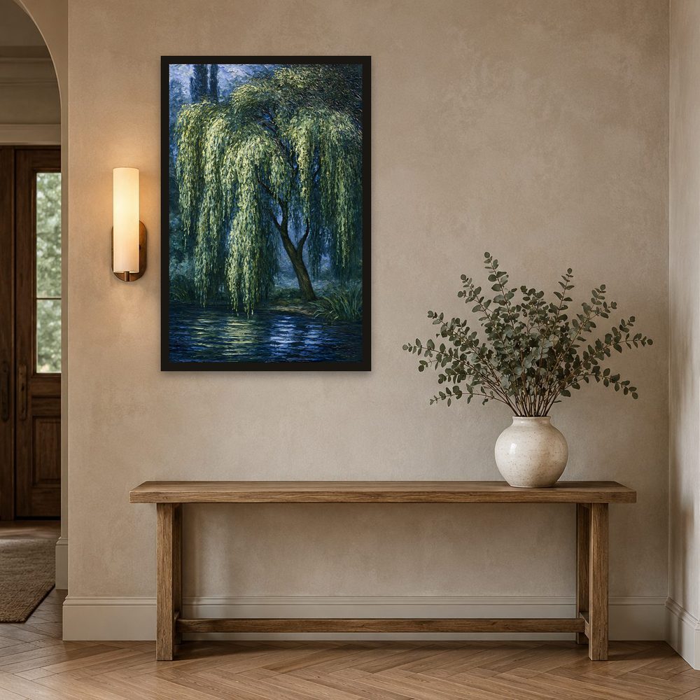 Weeping Willow impasto oil painting wall art by Brunelvi — Ansicht 2