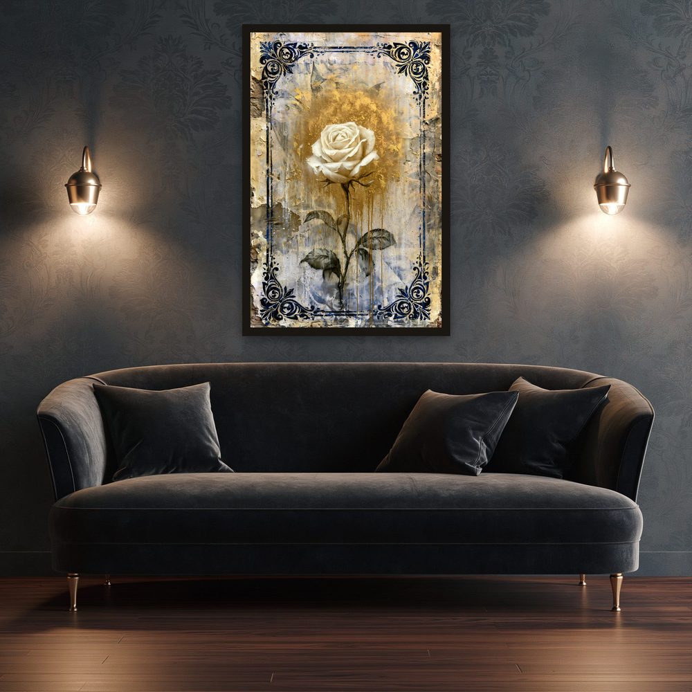 White Rose Street Art street art wall art by Brunelvi — Ansicht 3