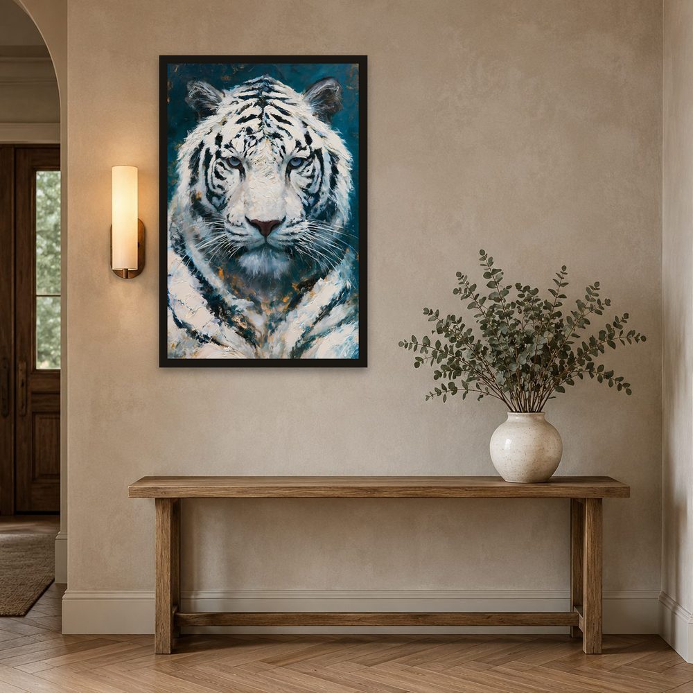 White Tiger impasto oil painting wall art by Brunelvi — Ansicht 2