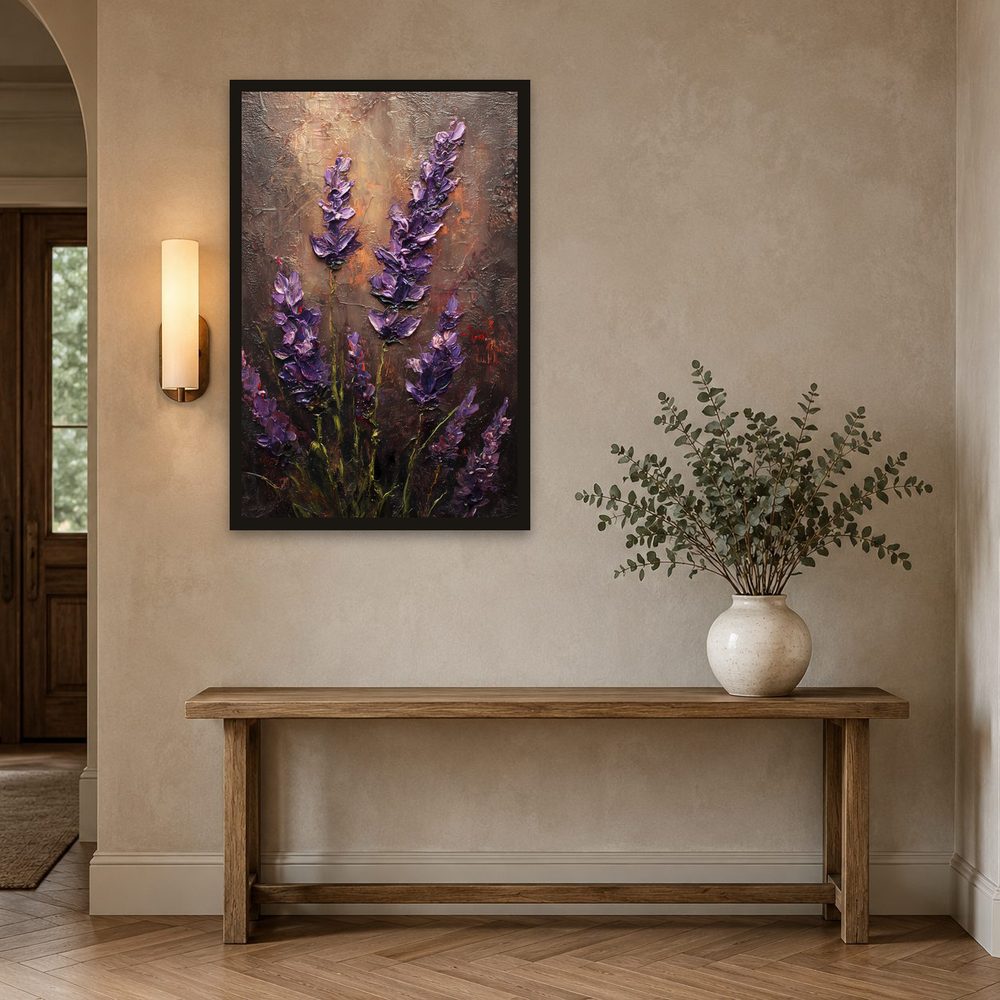 Wild Lavender impasto oil painting wall art by Brunelvi — Ansicht 2