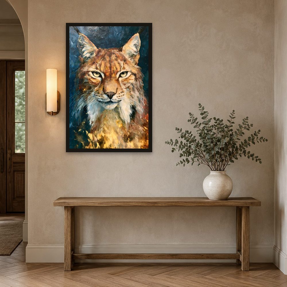 Wild Lynx impasto oil painting wall art by Brunelvi — Ansicht 2