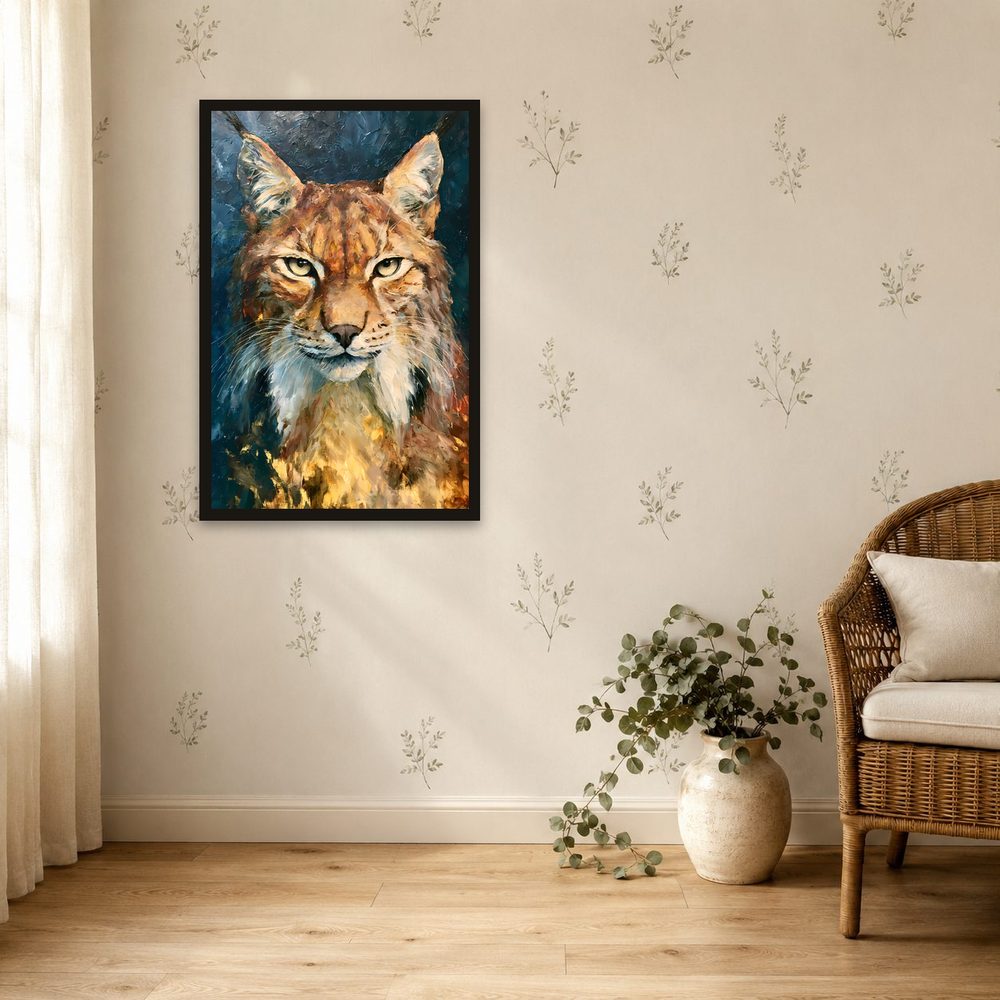 Wild Lynx impasto oil painting wall art by Brunelvi — Ansicht 4