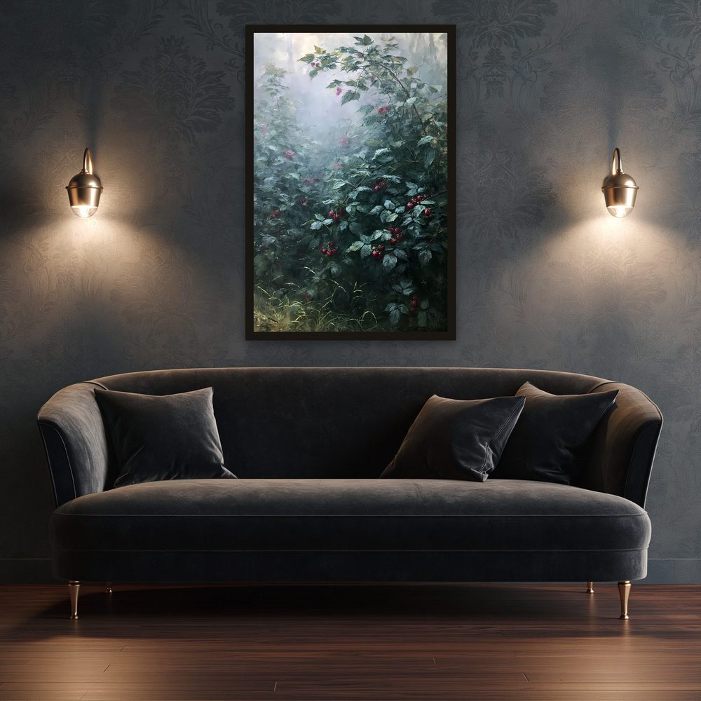 Wild Raspberries impasto oil painting wall art by Brunelvi — Ansicht 3