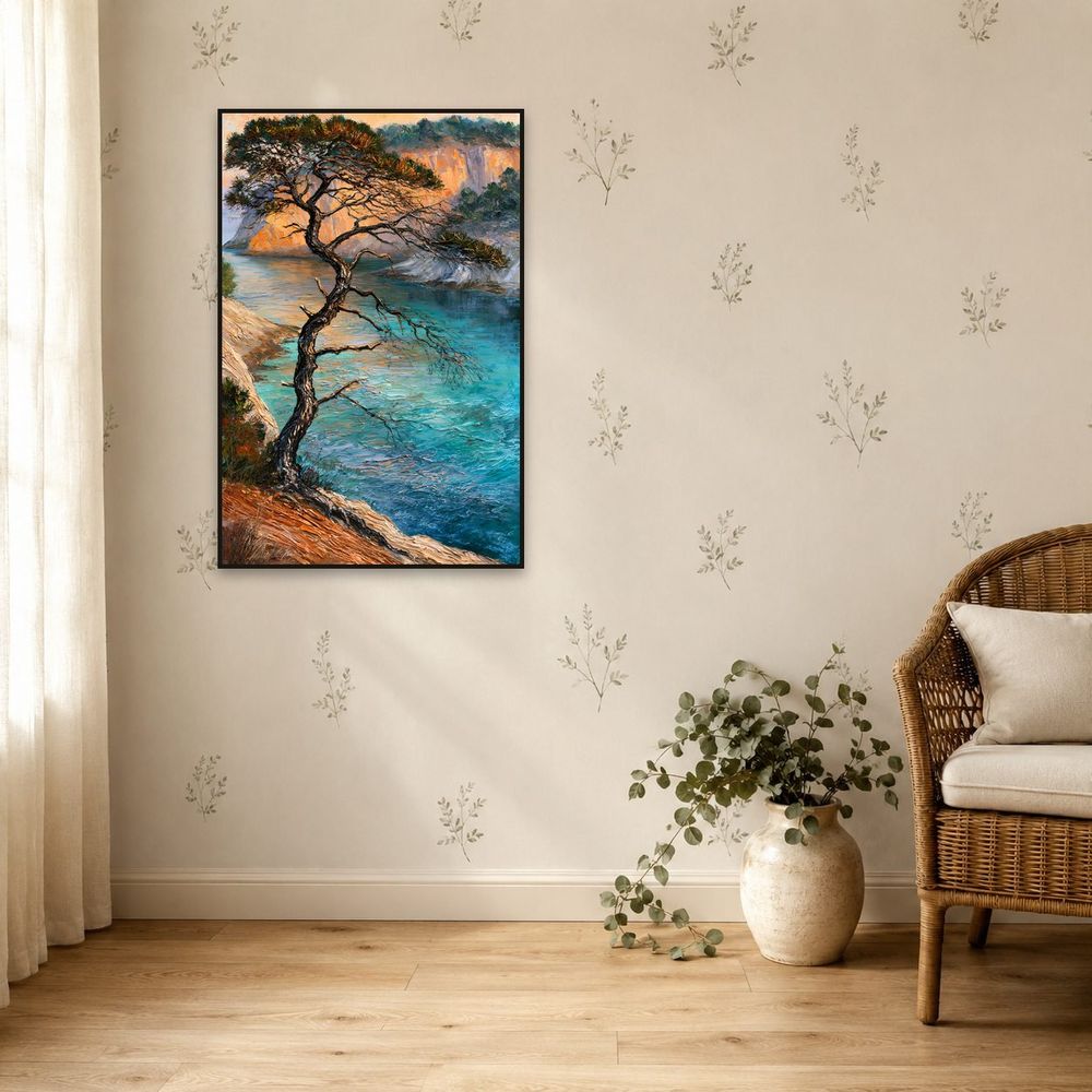 Windswept Pine Cove — landscapes wall art print by Brunelvi — view 5