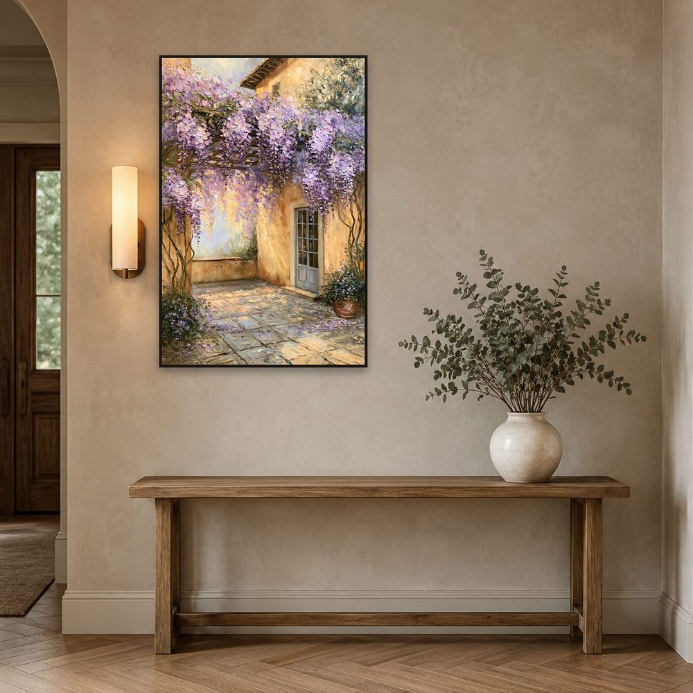 Wisteria Courtyard — landscapes wall art print by Brunelvi — view 3