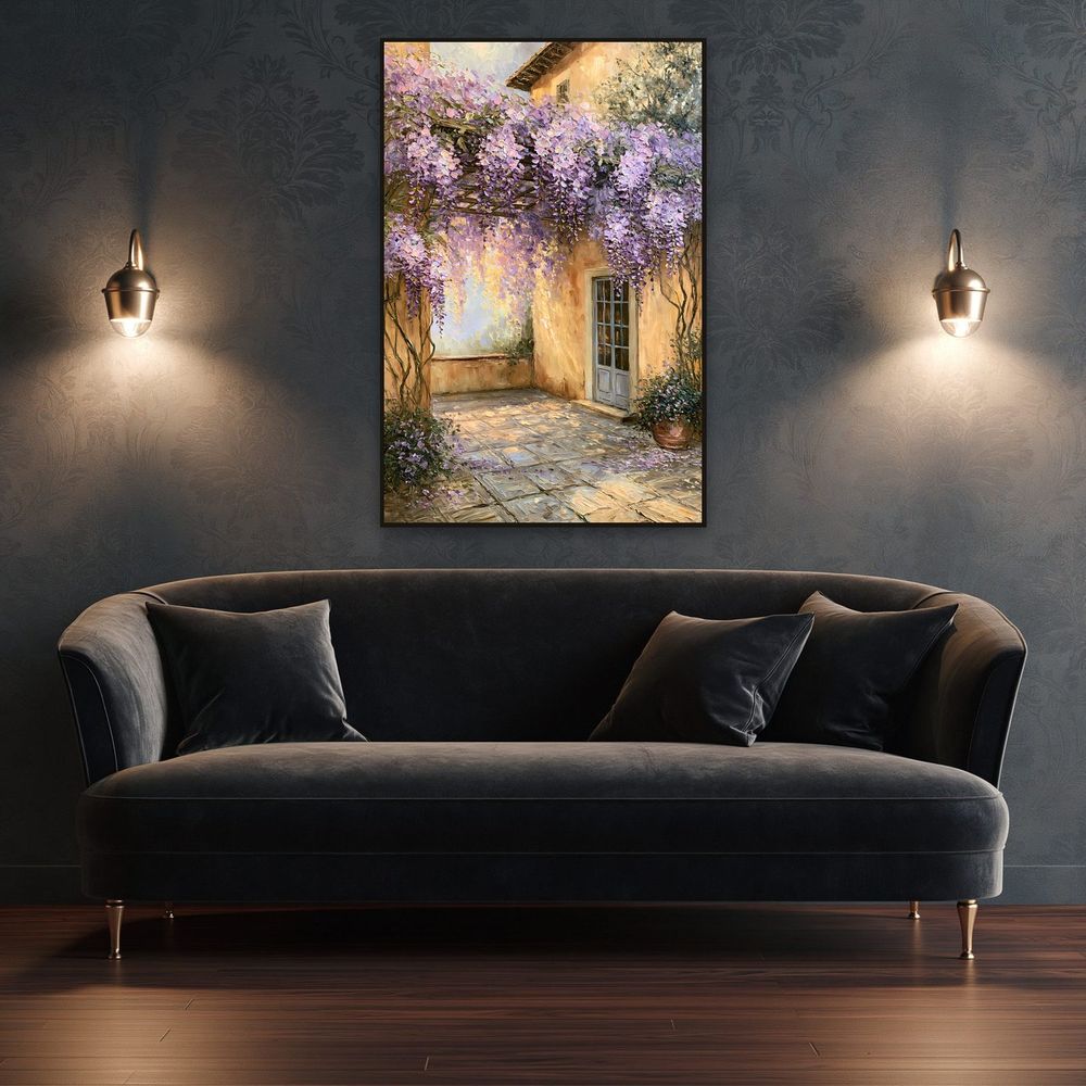 Wisteria Courtyard — landscapes wall art print by Brunelvi — view 4