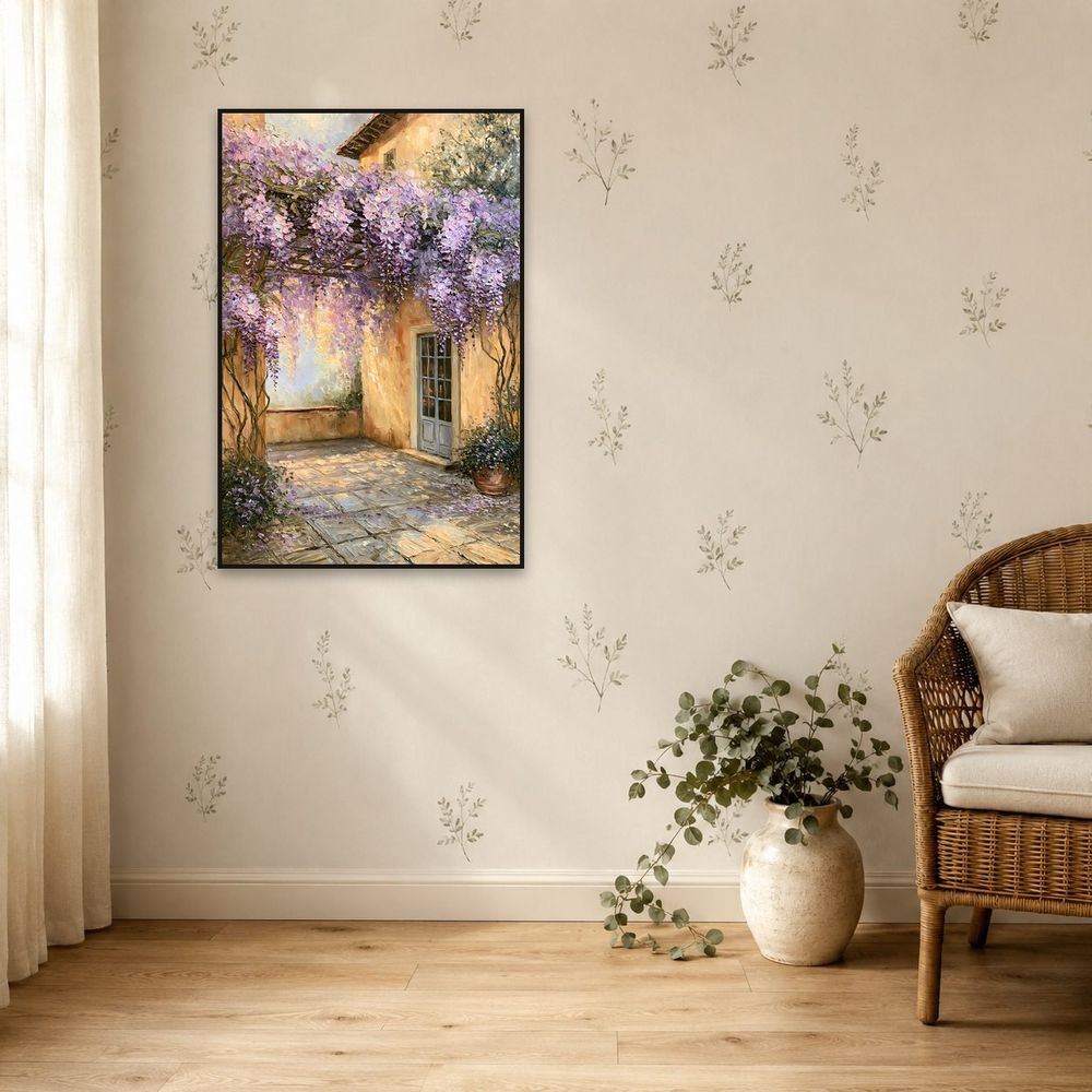 Wisteria Courtyard — landscapes wall art print by Brunelvi — view 5