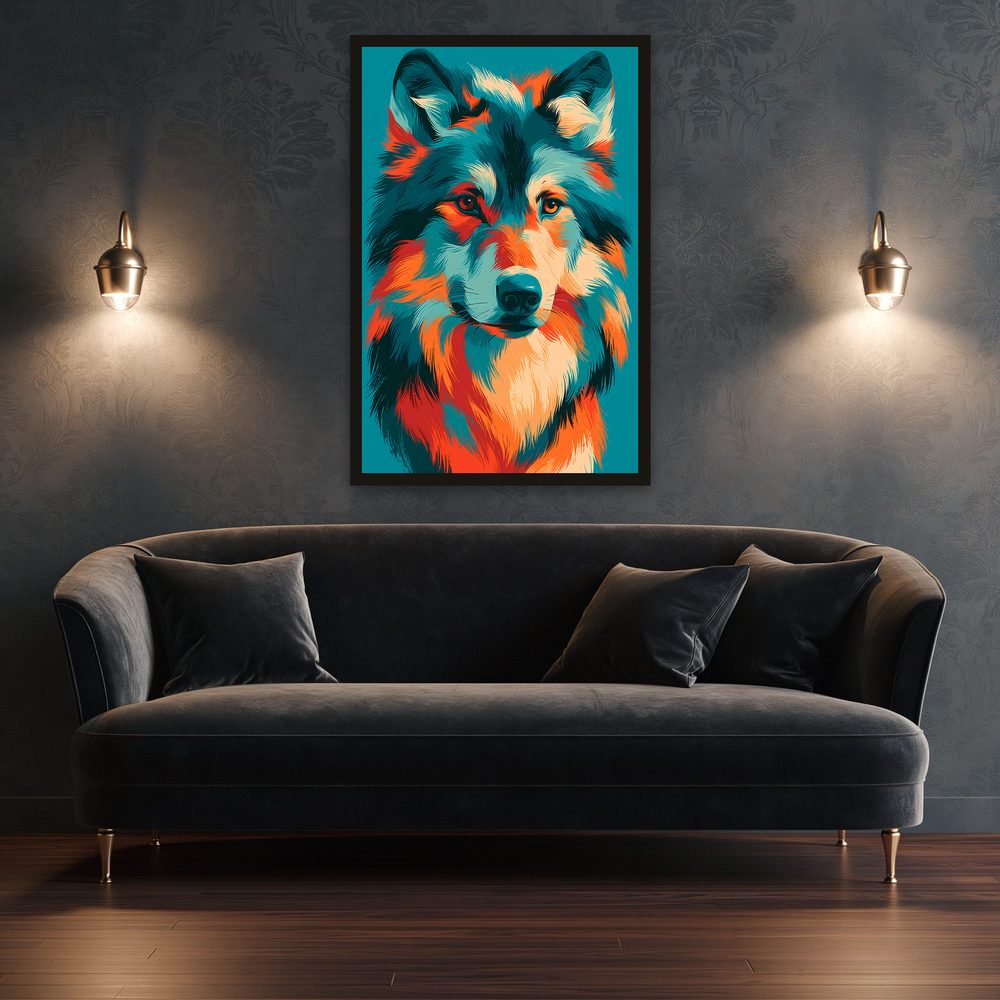 Wolf Pop Art pop art wall art by Brunelvi — Ansicht 3