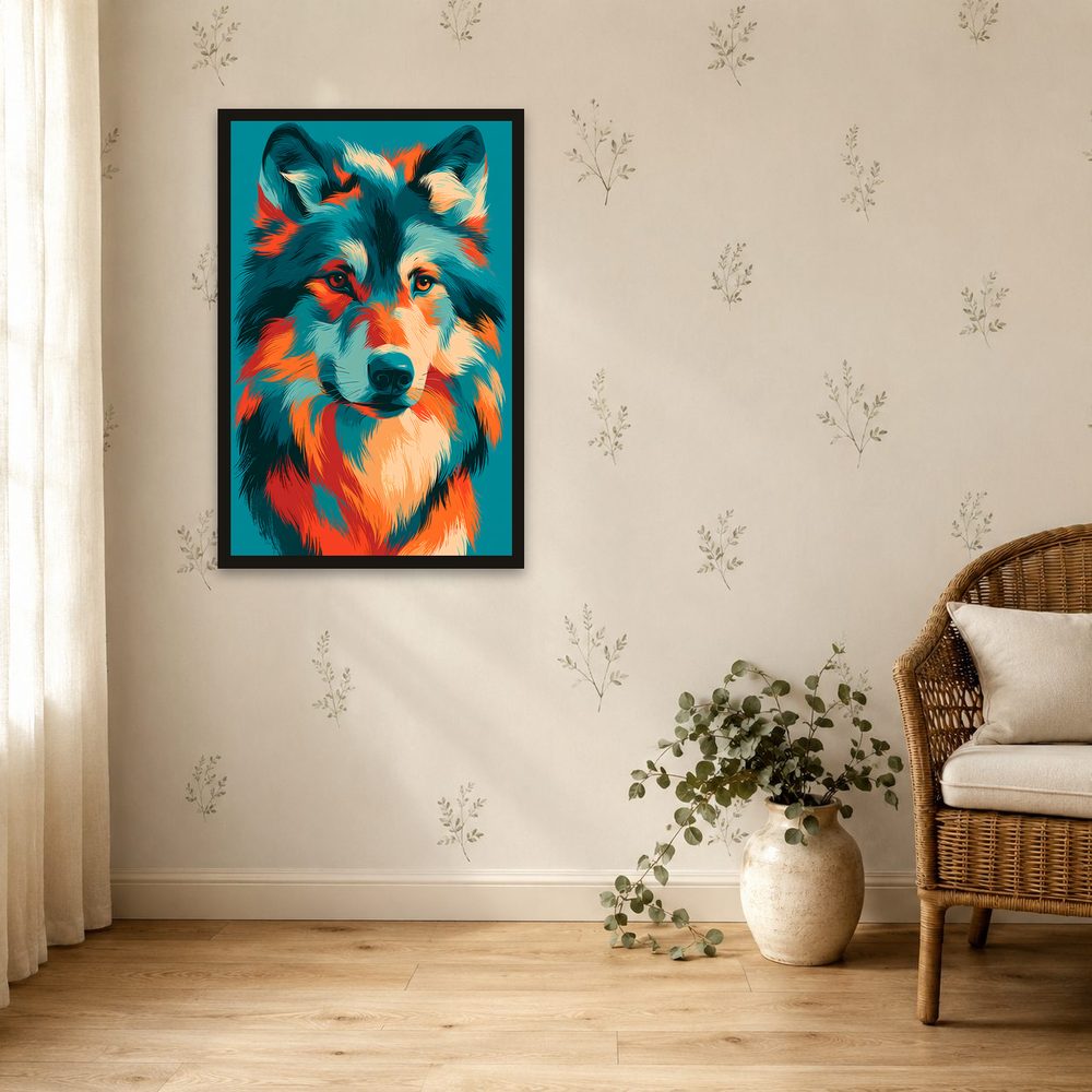 Wolf Pop Art pop art wall art by Brunelvi — Ansicht 4